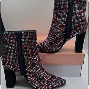 Elegant Multicolor Ankle Boots